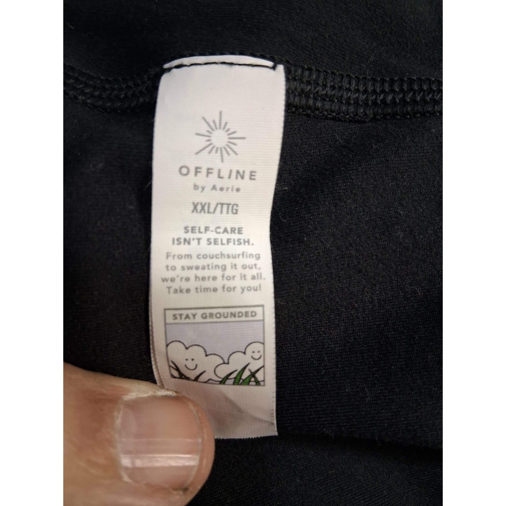 Offline by Aerie‎ Black Racerback Jumpsuit Athleisure Workout Yoga Pants XXL - Picture 3 of 6
